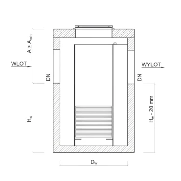 Separator lamelowy ESL-Z - schemat