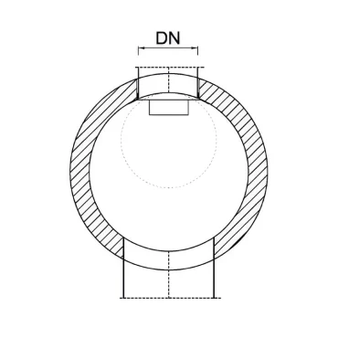 Regulator przepływu cylindryczny ERC - schemat